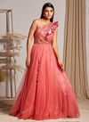 Red Colour Gypsy Anandam New Designer Party Wear Exclusive Net Gown Collection 2388 A